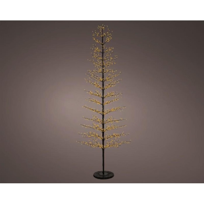 ALBERO NERO 2048 LED H.270 LUCE CALDA
